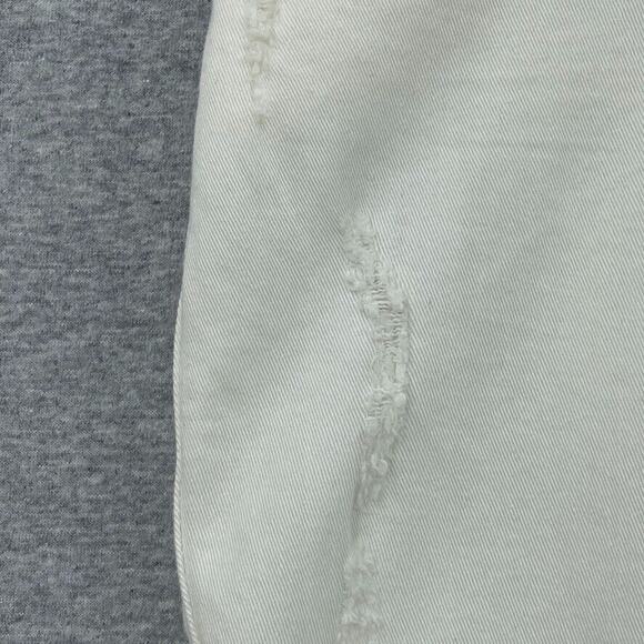 Rock & Republic Jeans Womens 16M Plus White Distressed Boyfriend Relaxed Fit NEW - Picture 6 of 12